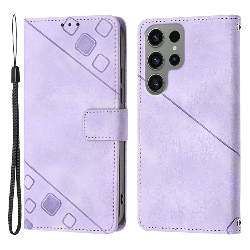 PT005 YB Imprinting Series-6 PU Leather Phone Case for Samsung Galaxy S23 Ultra Flip Folio Stand Wallet Cover PT005 YB Imprinting Series-6 PU Leather Phone Case for Samsung Galaxy S23 Ultra Flip Folio Stand Wallet Cover